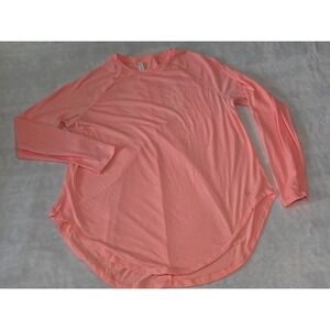 Under Armour Womens XL Light Orange Breathable workout shirt Open back design